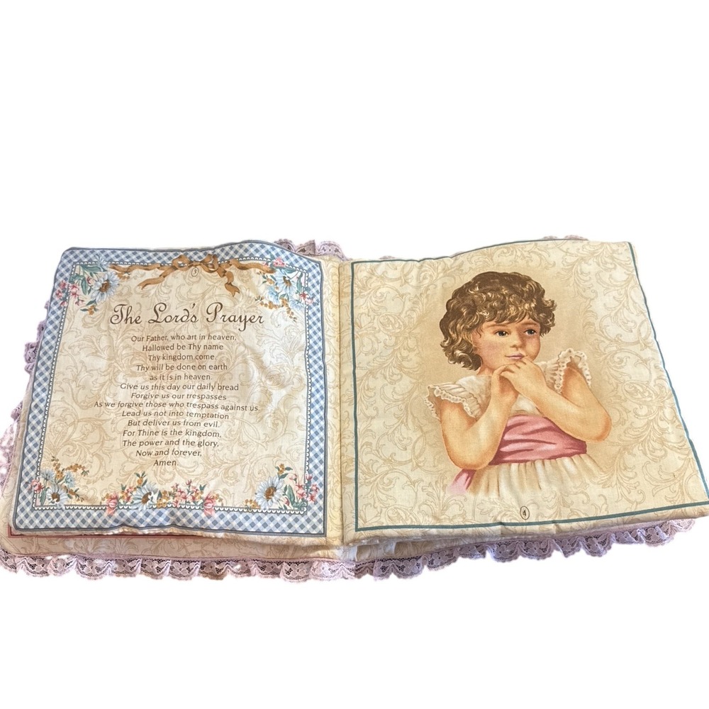 Vintage Early Enchantment for VIP Soft Cloth Book Learning To Pray For Children - Picture 3 of 9